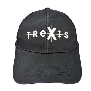Trexis Slideback Hat Black One Size Adjustable Vented Holes 6 Panel i Fashion